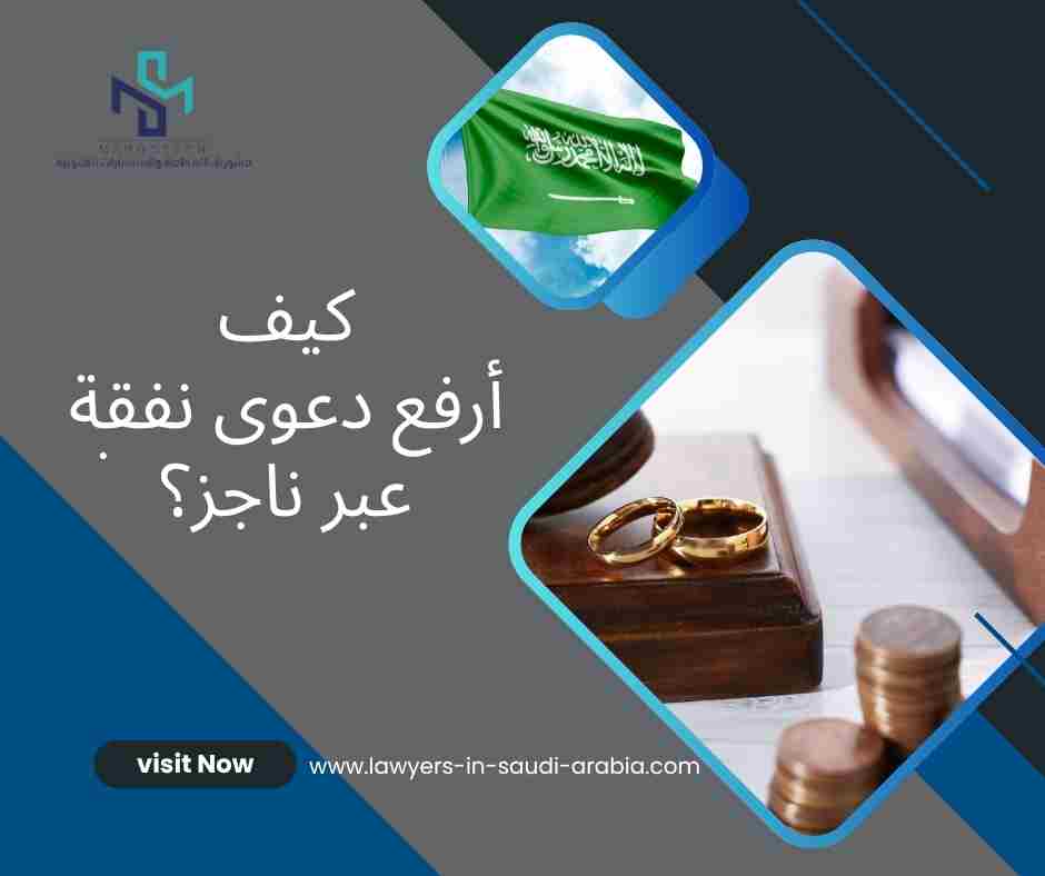 كيف أرفع دعوى نفقة عبر ناجز؟