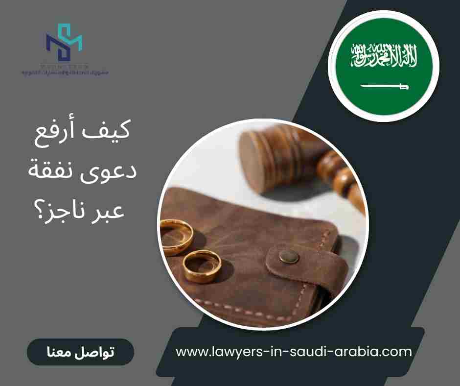 كيف أرفع دعوى نفقة عبر ناجز؟